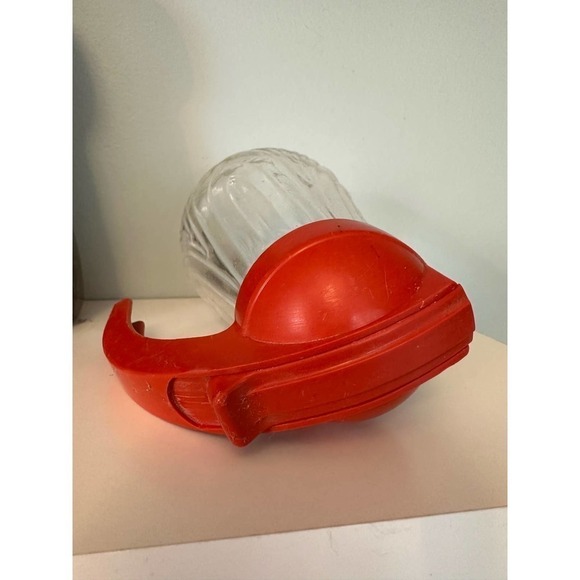 Vintage Federal Tool glass syrup dispenser with red plastic top - Picture 6 of 12